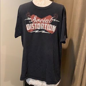 Social Distortion black T-shirt large